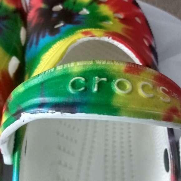 CROCS TIE DYE CLASSIC UNI-SEX WOMEN 12 MEN 10 - Picture 5 of 9